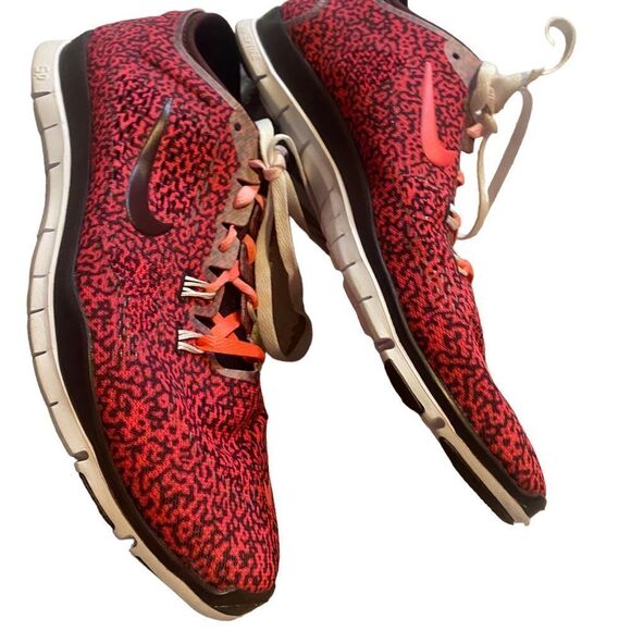 Nike Womens Free 5.0 Running Shoes•Pink •Black•Low Top•Ombre Laces •Size 9.5 - Picture 1 of 16